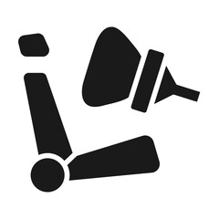 Airbag Safety Car Icon Set