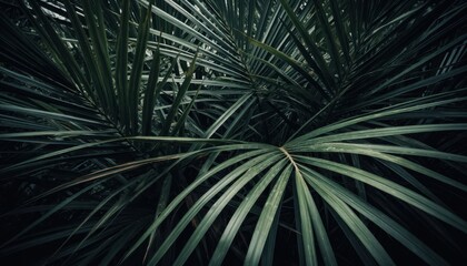 Obraz premium Tropical Palm Frond Pattern