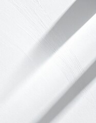 Abstract White Textured Surface with Diagonal Shadow Pattern