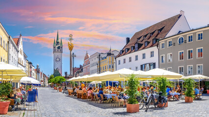 Altstadt, Straubing, Deutschland 