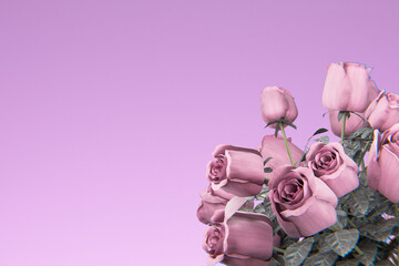 Fototapeta premium isolated rose pink background