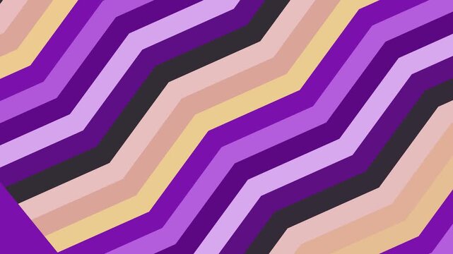 Abstract zig-zag pattern background in purple, beige, and black in a modern graphic style, perfect for wallpaper or backdrops.