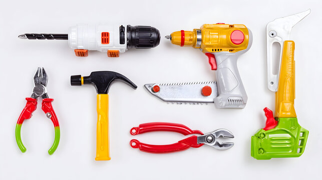 tools on a white background