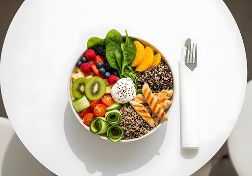 plate with vegetables