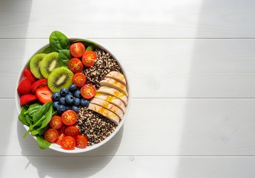 bowl of fresh fruit salad