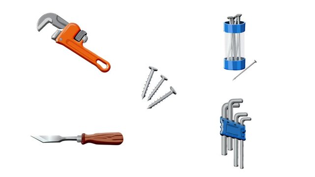 2D Animated Industrial Tools Master Collection Bundle for Construction Projects
