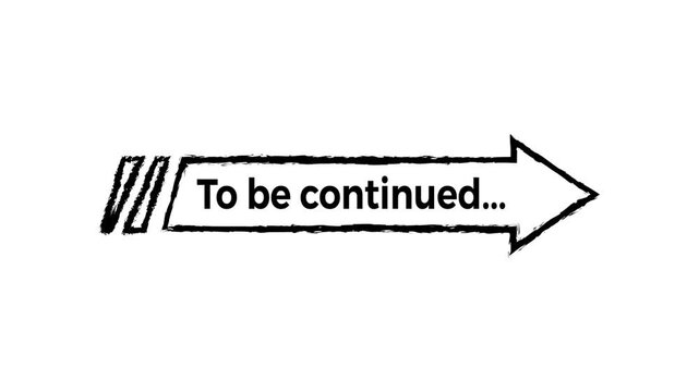 Dynamic To Be Continued Text Animation Pop Up