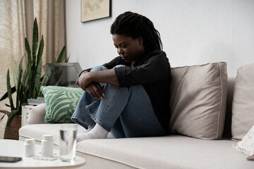 Feeling lost and alone: a moment of sadness in a quiet home