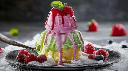 Experience the rich flavors of handcrafted gourmet ice cream perfect for summer.