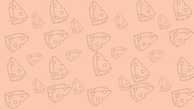 Food doodle explosion ideal for food blogs, menus, recipe books, and social media posts with a whimsical, cheesy theme.