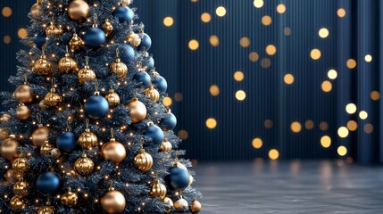 Exquisite Holiday Tree Dressed in Brilliant Baubles