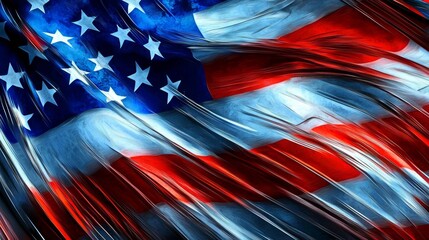 Colorful graphic showcasing Memorial Day themes in the USA.