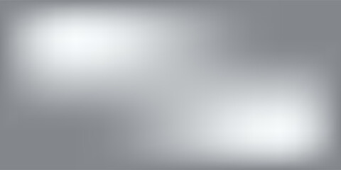 Silver foil background with metal mirror texture. Chrome gradient surface with light gloss. Vector aluminum grey sheet with reflection. Platinum