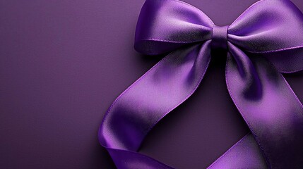 Mockup featuring a lilac bow for Cancer Awareness Day.