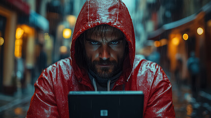 committing cybercrime concept