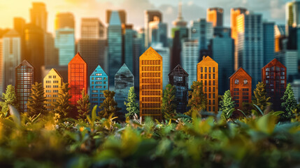 An illustrative concept of the housing market