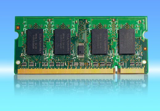 Memory module shows DRAM technology with SODIMM design amid ongoing shortage in the electronics market