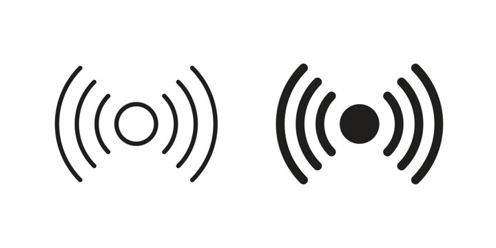 Sensor icon vector isolated on white background. Simple icon set.