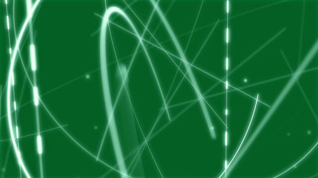 Side arcs entering, crossing diagonals, forming rings, creating layered motion on transparent