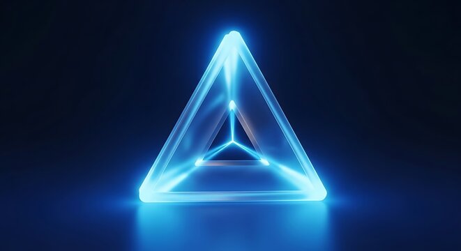 abstract blue background with triangles