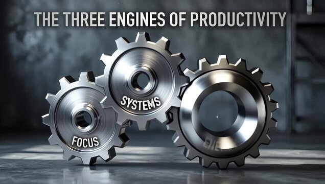 Three Engines of Productivity Gears