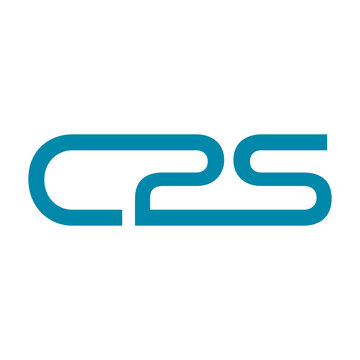 Letter C2S logo icon isolated on white background