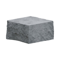 gray stone block cube rock © Mina