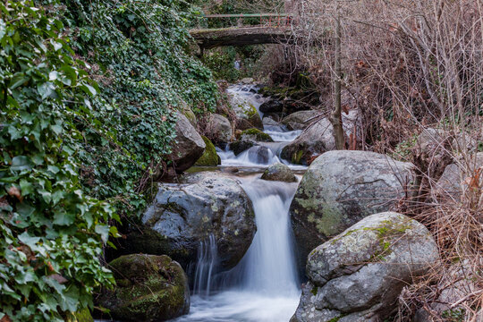 river in winter in the Sierra de Gredos