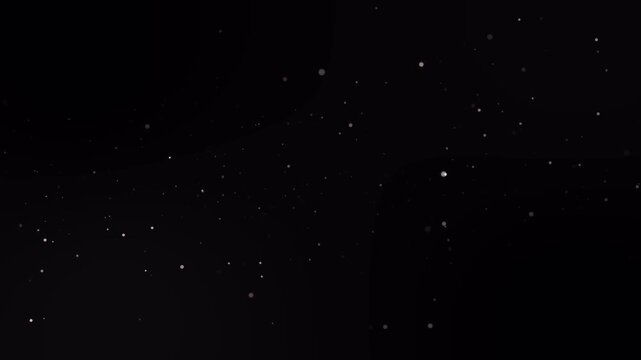 floating star particles in dark space background subtle glitter dust motion abstract cinematic seamless loop 4k video