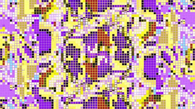 Flickering Pixel Art Loop with Print Misalignment (High Voltage)