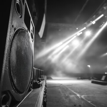 Dramatic Stage Setting with Subwoofer Focus