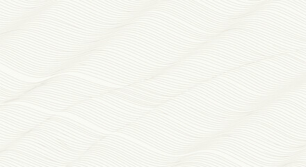 Obraz premium Abstract image of thin, wavy lines forming a subtle wave pattern on a light background. The design is calming and minimalistic, evoking serenity.