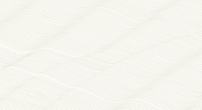 Abstract image of thin, wavy lines forming a subtle wave pattern on a light background. The design is calming and minimalistic, evoking serenity.