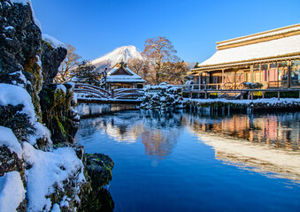 忍野村から富士山