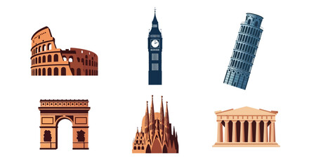 Famous Landmarks from Around the World.