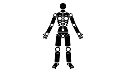 Human Body Diagram with Joints and Bones.