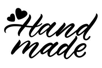 Obraz premium Hand made calligraphy lettering. Vector hand drawn typography design for product label, branding and decor