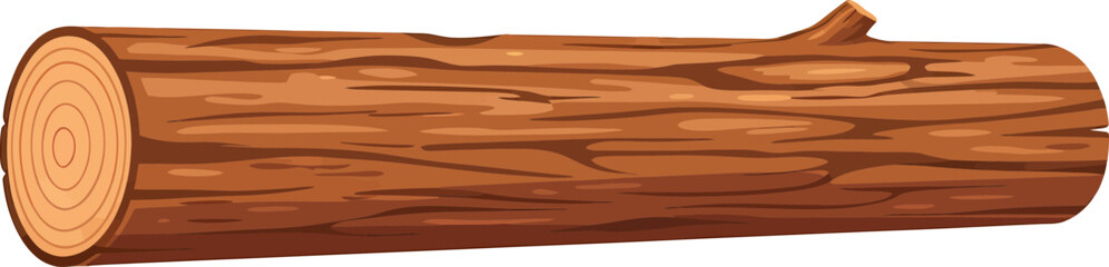 Brown tree trunk with visible rings and bark texture © Firdaus