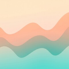 Abstract Gradient Waves Gentle Pastel Hues