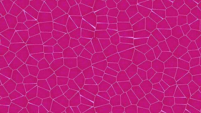 Abstract Magenta Pink Geometric Cellular Pattern Background