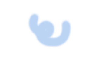 Fototapeta premium A blurry blue object on a white background