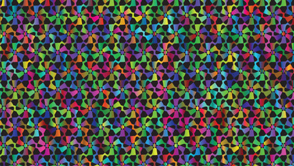 Rainbow Geometric Dot Seamless Pattern Vector &ndash; Colorful Mosaic Background Texture