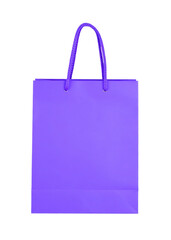 Purple shopping bag for shopping, gift, and fashion