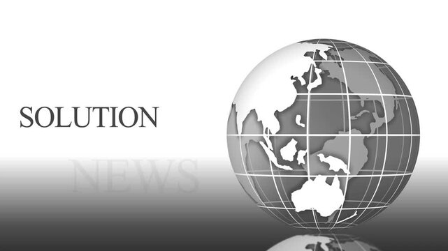 Orange stylized with gridlines earth map animation background