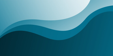 Obraz premium Abstract blue and white wave layer background for corporate concept, template, poster, brochure, website, flyer design. vector illustrations