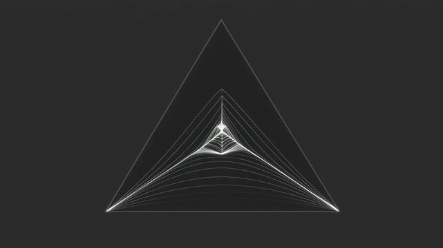 Abstract geometric wireframe pyramid structure evolving ultra clear glass morphism 3d crystal ui transparent background isolated detail realistic glass effect