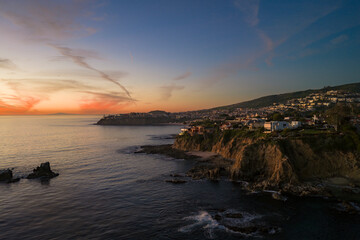 Laguna Beach Coastal Bay Blazing Sunset Low © Edgar Gameros Visual
