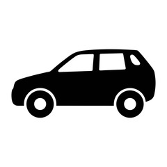 Black suv car vector illustration for automobile industry and transportation related design projects