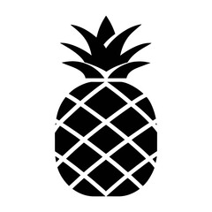 Obraz premium Pineapple vector illustration of fresh tropical fruit design element for summer theme decor and art