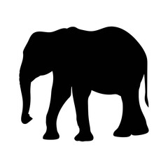 Obraz premium Download this free vector graphic of a majestic african elephant silhouette for your next design project